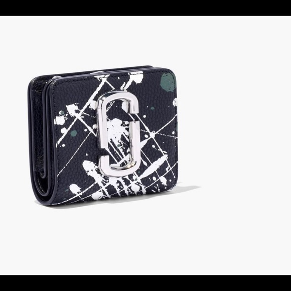 Authentic MARC JACOBS THE SPLATTER MINI COMPACT WALLET - Picture 8 of 12
